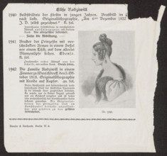 Self-portrait of Eliza Radziwillówna (Eliza Radziwill, 1803–1834), graphic artist; 1832; graphic