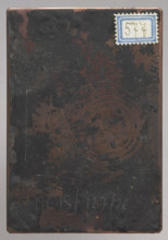 Recto: Crucifixion; verso: Tondo with the image of a bust of a man in a tunic. The image belongs to