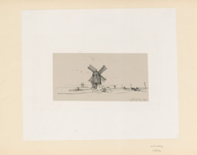 Windmill II, Wyczólkowski, Leon (1852–1936); graphic artist; Pruszynski, Aureliusz (artistic