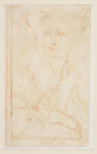 The Holy Trinity; verso: architectural sketch, Pordenone (1483 or 1484–1539). On the recto a