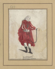 Actor in the role of Eustace in the play Le siège de Calais; draughtsman Jean-François Janinet