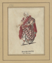 Actor in the role of Polyphonte in the play Merope; draughtsman: Janinet, Jean-François
