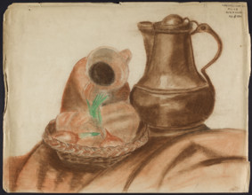 Still life; artist: Hanna Rembowska (1912–1947); illustrator: Maria Cukierówna (fl. ca. 1950–ca.