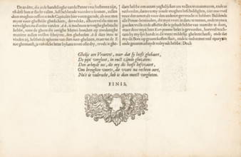 End of the Fondement-Boeck, Spieghel der schrijfkonste, Fondement-Boeck, print, album page, text