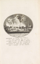 Fire in Westmaas, 1792, View of the severe fire in Westmaas as it appeared on the night between