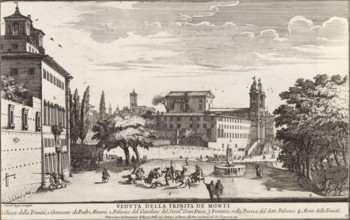Villa Medici and the Trinita dei Monti in Rome, Veduta della Trinita de Monti, Il quarti libro del