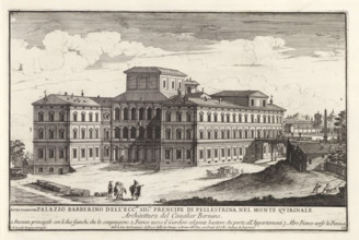 Altro fianco del Palazzo Barberino dell' ecc.mo sig.r prencipe di Pellestrina nel Monte Quirinale,