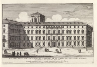 Palazzo Doria Pamphilj in Rome, Palazzo dell' ecc.mo sig.r prencipe Pamfilio su la Piazza del