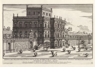 Villa Doria Pamphilj in Rome, Veduta del palazzo della villa detta di bel respiro fuori di Porta S.