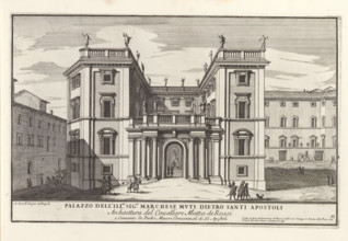 Palazzo Muti te Rome, Palazzo dell' ill.mo sig.r marchese Muti dietro Santi Apostol, Il nuovo