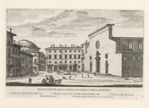 Piazza della Minerva and the church of Santa Maria sopra Minerva in Rome, Altre veduta della Piazza
