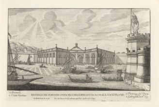 Arsenale del' Porto di Civita Vecchia edificato da NS pp. Alessandro VII, Port of Civitavecchia, Il