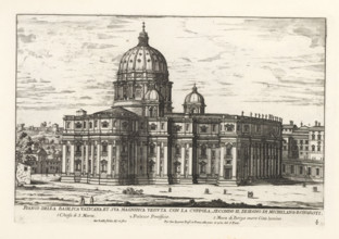 St. Peter's Basilica in the Vatican City, Fianco della Basilica Vaticana et sua magnifica veduta