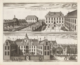 View of the palaces of Ebba Brahe and Bengt Oxenstierna, Palatium Comitissae Ebbae Brahe in