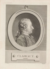 Clairaut, Portrait of Alexis-Claude Clairaut, print, album page, Print is part of an album.,