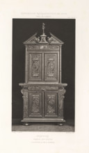 16th-century French wooden cabinet, at the Exposition Rétrospective of 1877 in Lyon, France,