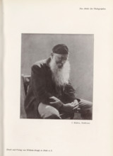Portrait of an unknown man, page, photomechanical print, inscription: 'Das Atelier des Photographen