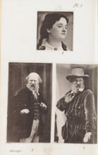 Three shots of people expressing contempt, page, photomechanical print, inscription: 'PL. 5.',