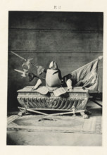 Sarcophagus with armor and weapons, page, photomechanical print, number: 'Pl 42', Barcelona (city),