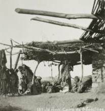 Bedouin camp in Jericho, Jérico. Camp of the Bedouins, stereograph, number: '181.', address: