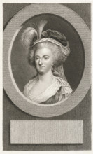 Portrait of Marie Antoinette, Queen of France, print, printmaker: Lambertus Antonius Claessens,