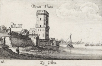 View of the city walls of Cologne, Zu Cöllen, Amoenissimae Aliquot Locorum In Diversis Provincijs