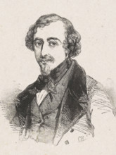Portrait of Christiaan Immerzeel, print, printmaker: Coenraad Hamburger, 1841 - 1842, paper, wood