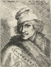Portrait of Frans van den Wijngaerde, print, Portrait of printmaker and publisher Frans van den