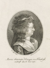 Portrait of Marie Antoinette (Queen of France), print, Portrait of Marie Antoinette (Queen of