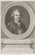 Portrait of Jean-François de La Pérouse, print, French naval officer and explorer., printmaker: