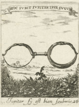 Landscape with yoke, Devises et emblesmes d'amovr moralisez, Moralizing love emblems, print, Series