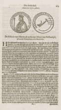 Medal with portrait of Emperor Albertus, print, book illustration, printmaker: Adolph Roelofsz