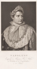 Portrait of Napoleon I Bonaparte, Emperor of the French, print, printmaker: Raphael Morghen,