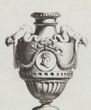 Vase with putti, Recueil De Vases, Ire Suitte, print, ornament print, Series number, 7, An