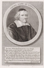 Portrait of Jacob Cats, print, Grand Pensionary of Holland and poet., number: '335', printmaker: