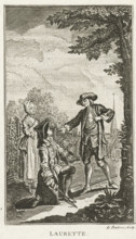 Laurette and the Count of Luzy, Laurette, print, book illustration, Illustration for the story