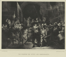 Night Watch, Officers and other musketeers of District II in Amsterdam under the command of Captain