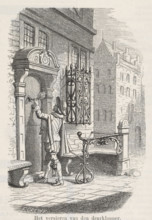 The decoration of the door knocker, print, book illustration, printmaker: Frits Orloff, Amsterdam,