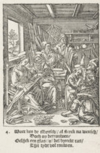 Christ Child blowing soap bubbles, The Childhood of Our Lord Jesus Christ, Youth of Christ, print,