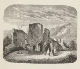 The Courtyard, Courtyard of the Ruins of Brederode Castle, print, book illustration, printmaker: