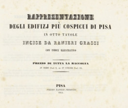 Representations of the most prominent buildings in Pisa, Rappresentazione, Degli edifizj più