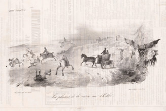 The fun of the horse race, Horse race in the field, Comic events from everyday life, Comic gallery,