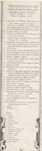 Siege of Saint Martin on the Île de Ré, July-November 1627 (text, bottom left part), Annotations de