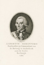 Portrait of Albertus Schippers, print, printmaker: François Joseph Pfeiffer (I), Amsterdam, 1787,