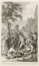 The body of the Reverend P. van den Bosch mishandled, Mishandling of the body of minister P. van