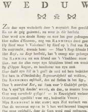 The Weeping Widow, Epitaph for Johannes Rannink, text sheet, poem, Sheet with an epitaph for
