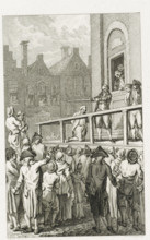Execution of Mayor Cornelis van der Burgh in Leeuwarden, 1789, print, Execution of Cornelis van der