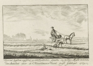 Incident between a Jew and a Keeshond, 1789, who, in order to get to His Master, dragged the
