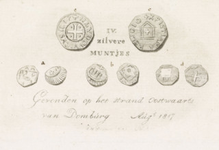 Silver coins found on the beach near Domburg, 1817, IV. silver coins Found on the beach East of