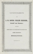 Booklet with two plates of the death of King William I in Berlin, 1843, Biographical sketch of H.M.
